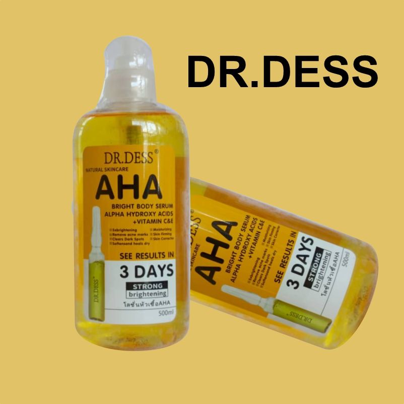 DR.DESS AHA Body Serum Gentle Exfoliation Skin Brightening Anti aging Enhanced Skin Hydration Body Essence