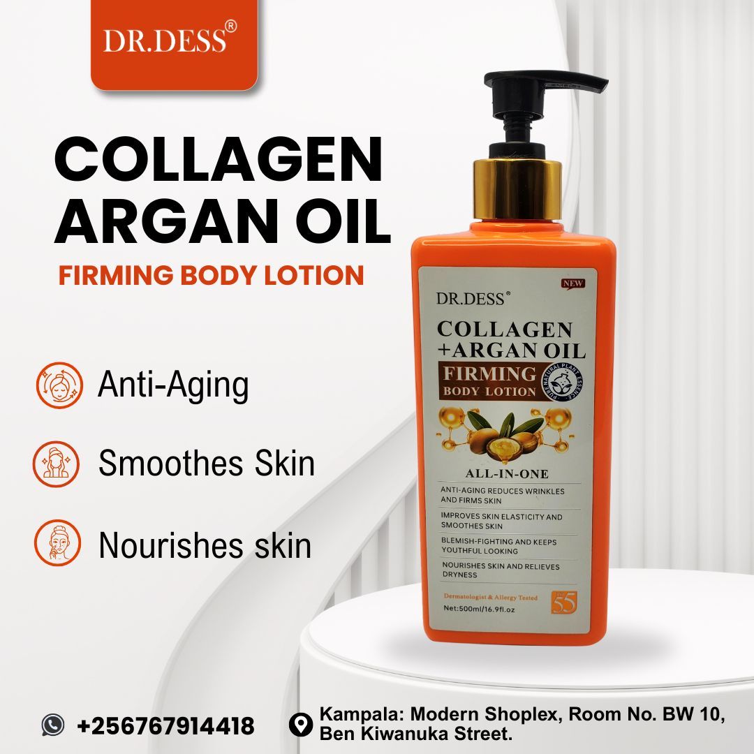 DR. DESS Collagen + Argan Oil Firming & Hydrating Body Lotion – 500 ml | Skin‑Elasticity • Lifting • Deep Nourishment