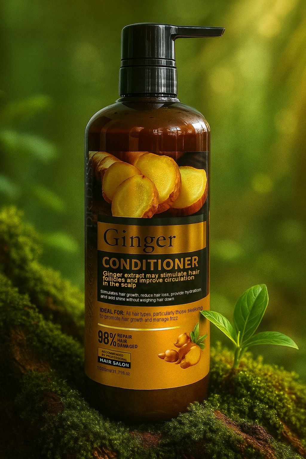 DR.DESS Ginger Conditioner Hair Growth Anti Hair Fall Strengthening Nourishing Hydrating Soft Hair adds natural shine for healthy growth