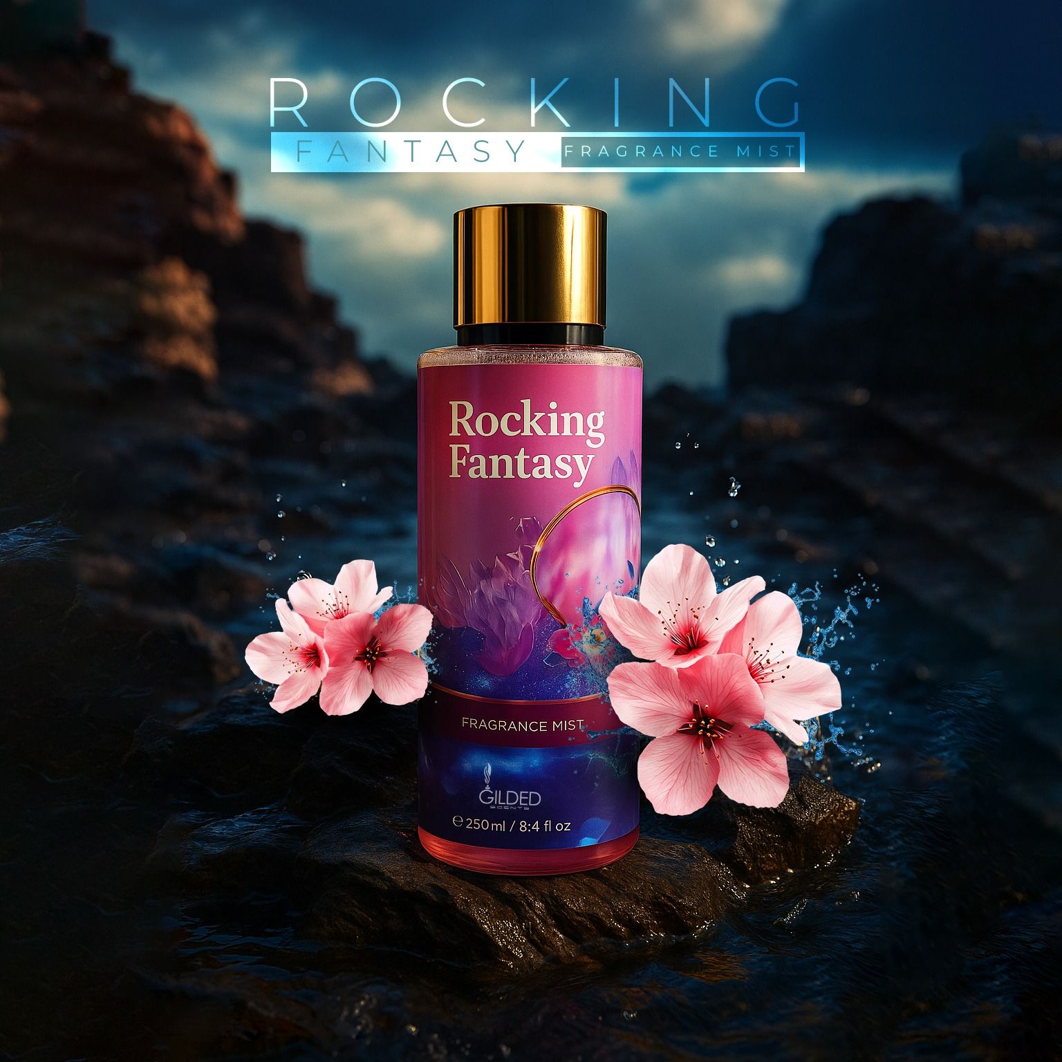 Gilded Rocking Fantasy Fragrance Mist Long-Lasting Body Spray Perfume for Women Girls Refreshing Scent Romantic Luxury Daily Use Body Mist