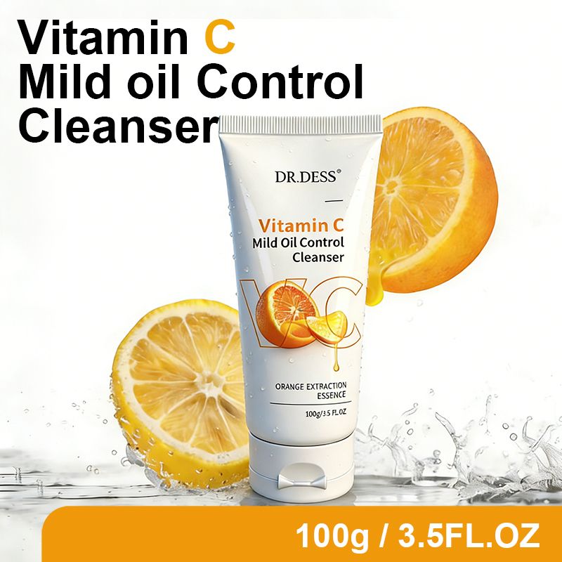 DR.DESS VITAMIN C Face Wash Deep Cleansing Hydrating Anti-Aging Moisturizing Pore Care Sensitive Skin Brightening Cleanser