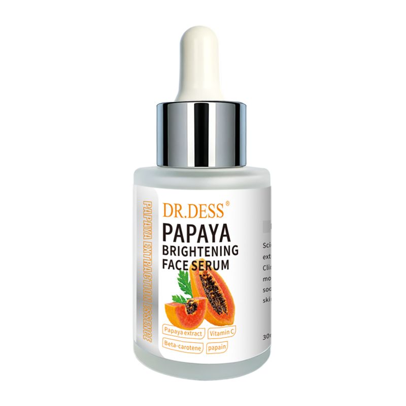 DR.DESS Papaya Brightening Face Serum Protects against Acne, Dark Spots, Freckles Reduces Skin Pigmentation and Anti Aging Facial Serum Oil Control 30ml