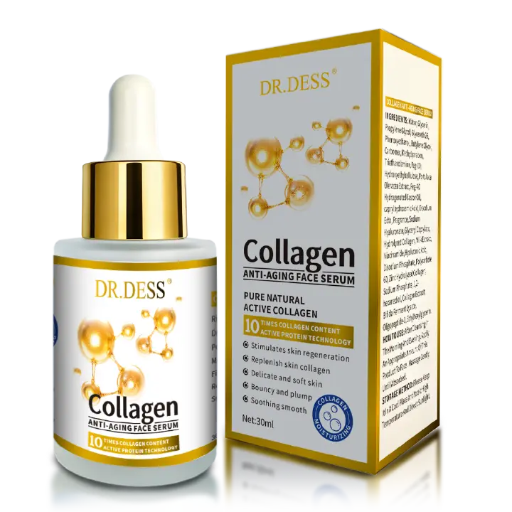 Dr Dess Collagen Face Serum hydrating firming boost skin elasticity, reduce the appearance of fine lines, and promote a youthful, radiant complexion Anti Aging Face Serum