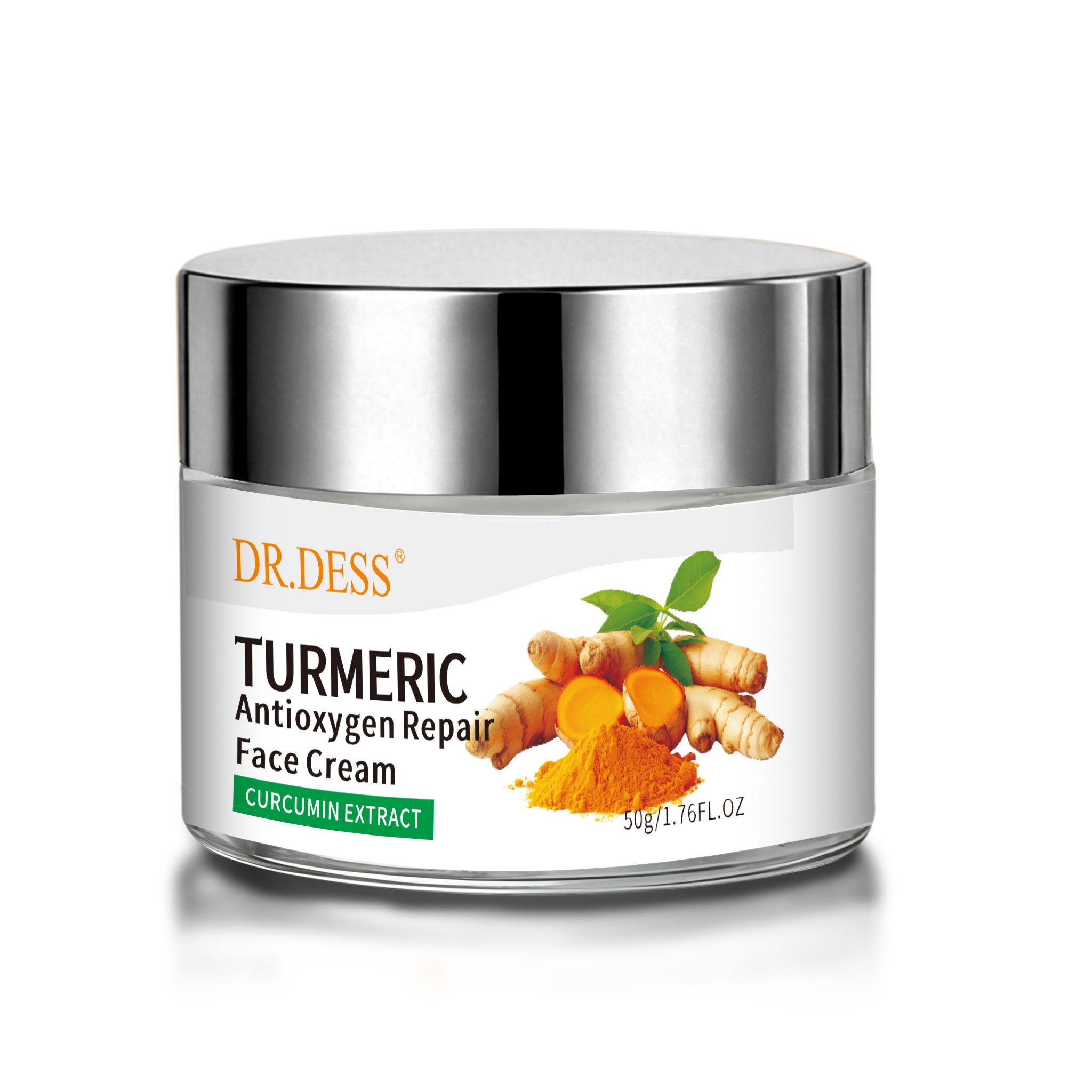DR.DESS  Turmeric  Face Cream, Anti Oxidation Turmeric Cream , Face Cream For Deep Moisturizing skin Prevents Acnes, Oil Control and Soothing, skin Repair