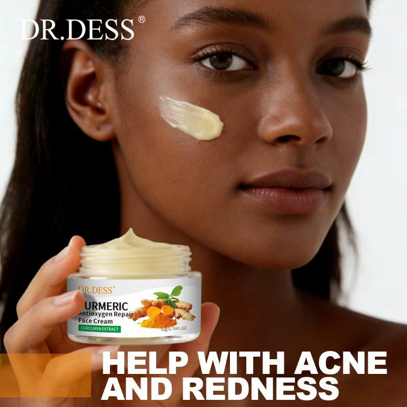 DR.DESS  Turmeric  Face Cream, Anti Oxidation Turmeric Cream , Face Cream For Deep Moisturizing skin Prevents Acnes, Oil Control and Soothing, skin Repair