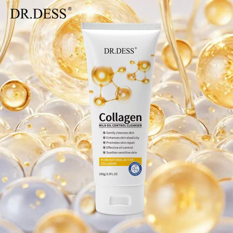 DR.DESS  Collagen Face Cleanser combine deep cleansing with anti-aging benefits to boost skin elasticity, hydration, and firmness