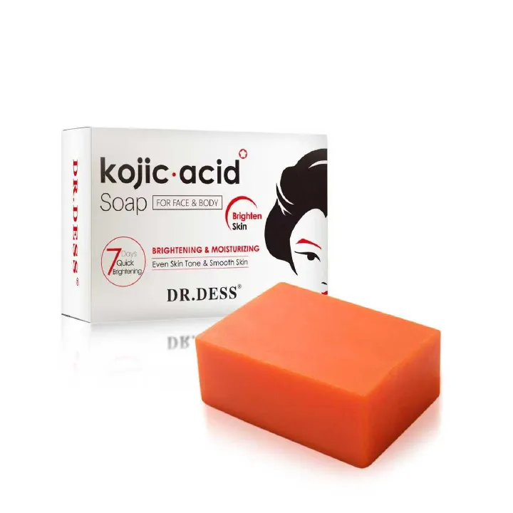 DR.DESS Kojic Soap Skin Brightening Original Soap for Body Face and Skin Care, Deep Cleansing, Skin Brightening Like Vitamin C, Improve Acne Prone Skin, For Face and Body Skin