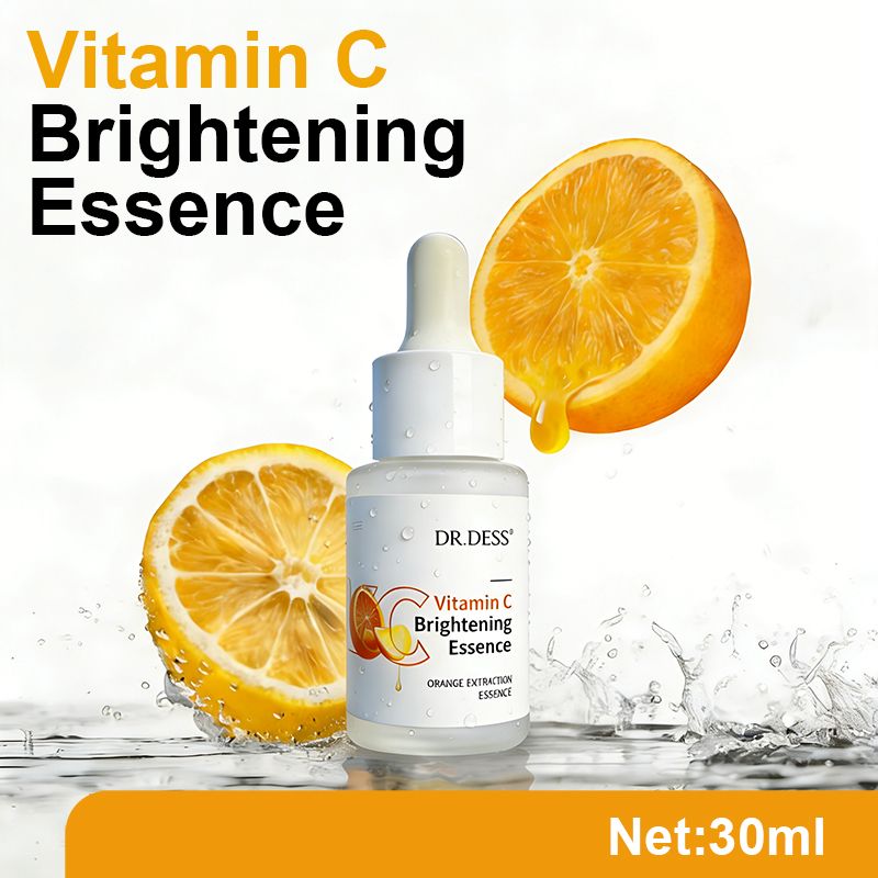 DR.DESS Vitamin C 3-in-1 Facial Skincare Set – Cleanser, Serum & Face Cream for Brightening, Dark Spots, Hydration & Smooth, Glowing Skin  Anti-Aging Routine