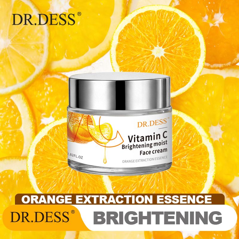 DR.DESS  Vitamin C Moisturizing Face Cream With Ingredients like, Vitamin C and glycerin, hydrates, rejuvenates and brighten the skin ,offering a smooth and glowing appearance