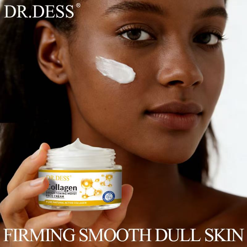 Dr Dess Collagen Anti Aging Face Cream Anti Wrinkles And Fine Lines, Intensive hydration, Anti aging, Brighten skin tone, Acne fade repair essence, Contains collagen