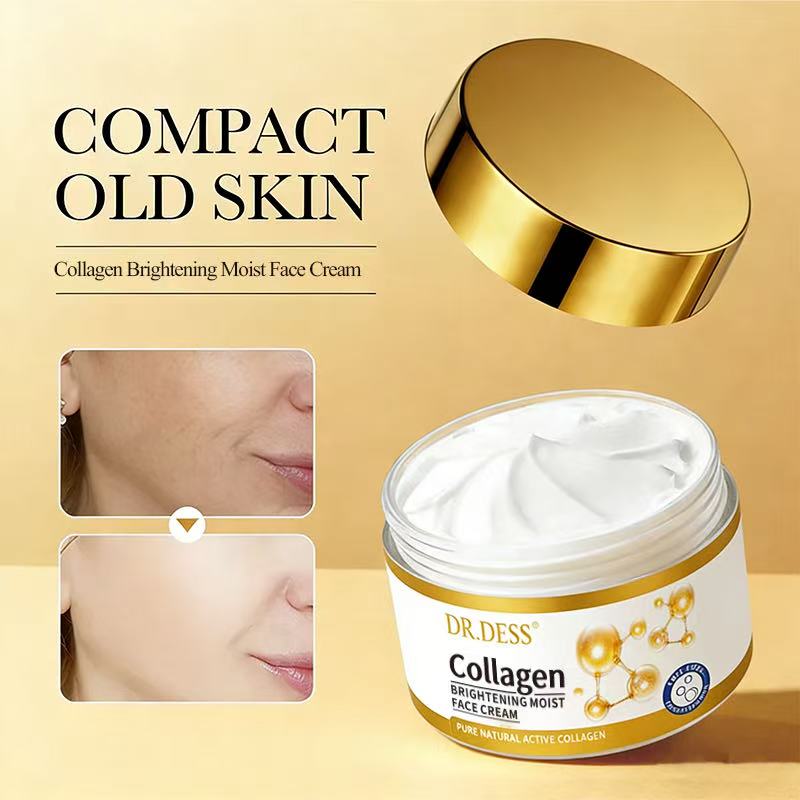 Dr Dess Collagen Anti Aging Face Cream Anti Wrinkles And Fine Lines, Intensive hydration, Anti aging, Brighten skin tone, Acne fade repair essence, Contains collagen