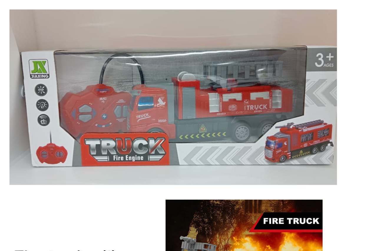 IDEAL FIRE TRUCK WITH REMOTE IDEAL AND PERFECT FOR YOUR KIDS DURABLE POCKET FRIENDLY