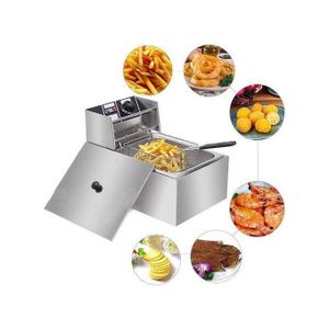 🤑Healthy Cooking💦Better Life🤑Globalstar 6 LITRES STAINLESS STEEL 6L SINGLE TANK Energy Efficient Double Electric Chips /Chicken /MANDAZIS Deep Fryer Machine