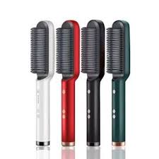 Electric Hair Straightener Brush Iron Hot Comb.Temperature Setting: The heated comb can be adjustable to different hair types according to temperature.
Ceramic Heat: The