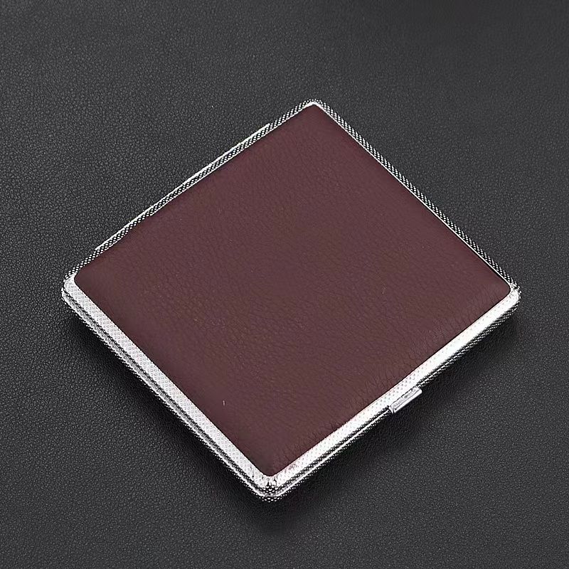 20 Sticks Leather Cigarette Cases Storage Accessories