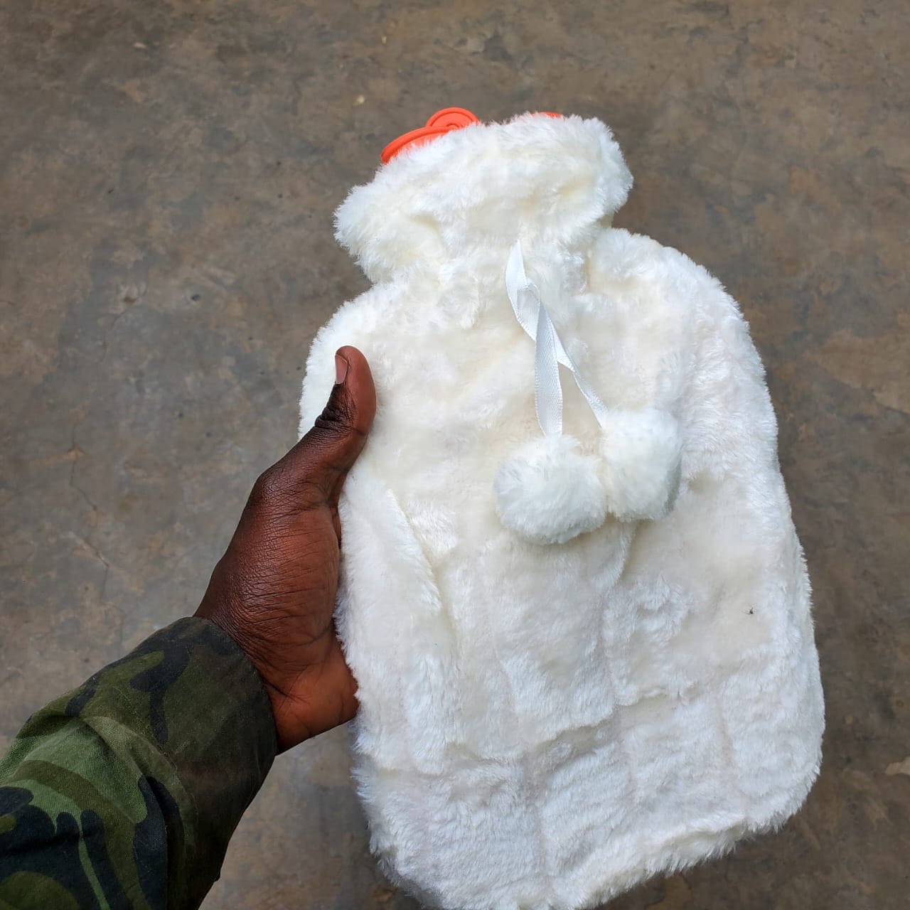 Rubber Hot Water Bag (with cover), Hot Bag, Heating Pad, Hot Water Bag for Pain Relief, Period Pain, Hot Water Bottle, Rubber Bottle