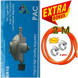 Pac Standard High Quality Gas Pressure Regulator For 6KG Gas Cylinder+ FREE GIFTS Gas Delivery Pipe 2M, Safety Clip Clamps.easy to handle and designed to last
plastic bottom lid is designed to make a