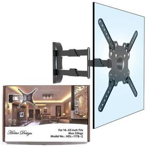 Home Design BEST METALLIC Full Motion 360 Degree TV WALL HOLDER MOUNT BRACKET // TV STAND FOR TV 14 inch -55 inch TILT ROTATING WALL MOUNT STRONG BRACKET // TV STAND// TV WALL SUPPORTER // TV WALL PRO