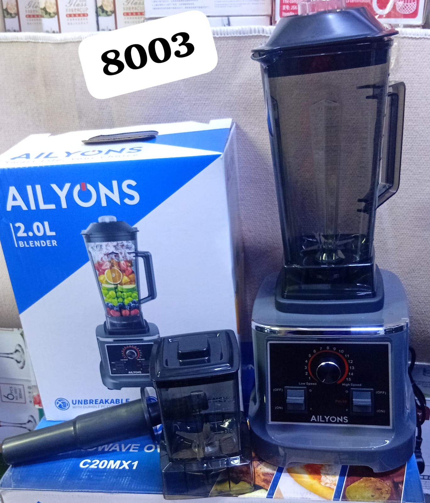 😋🍂AILYONS 2 in 1 Commercial Blender with Grinding Mill – Heavy Duty Kitchen Appliance🥢2 in 1 function: blending & grinding

High-performance motor for tough tasks

Durable, strong blades

Ideal for