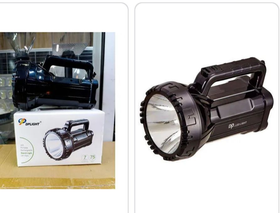 Dp Led Light Portable Rechargeable Flashlight Led Torch Light, 75 Watts.Super bright high lumens led spotlight flashlight searchlight Torch++ can mount on tripod or bicycle holder.Good home,outdoor ca
