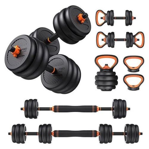 ☑️✔️✨️30kg- 6 In 1 Multifunctional Adjustable Dumbbells, Kettle Bell Weights Set With Connector, Used As Dumbbells,Barbell, Kettlebells, Roller,Push Up Stand, Weight Plate, Fitness