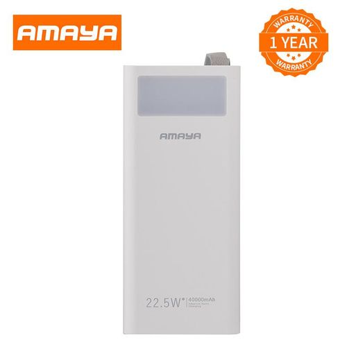 Amaya APW-04 power bank 40000mAh 22.5W super fast charging with flashlight,super fast charging ,can charge upto 5 phones at ago