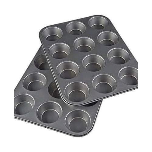 Non-stick 12 holes Muffin Pan Tin Cupcake Baking Tray Dish Bakeware ,strong and condusive for use in the baking industry