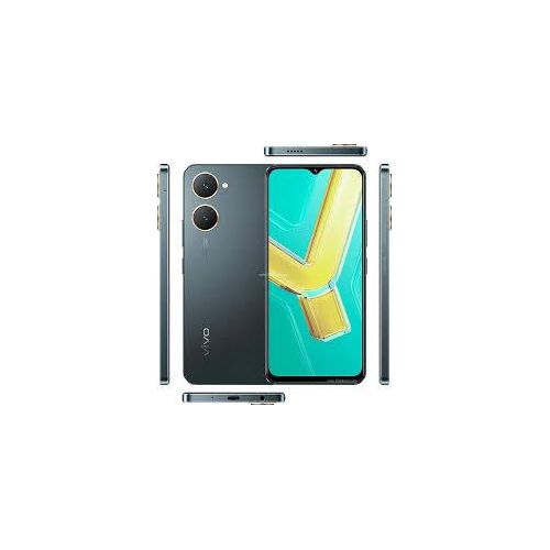 Vivo Y03 6.56" 64GB ROM+ 4GB RAM (Upto 8GB RAM) 5000mAh (Dual sim) 13MP Cam - Black + Smart watch+Earpods