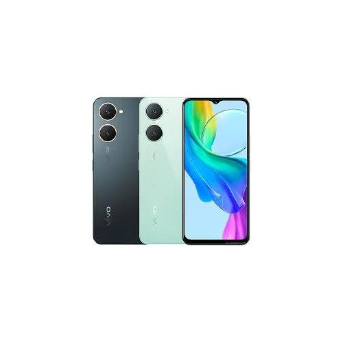 Vivo Y03 6.56" 64GB ROM+ 4GB RAM (Upto 8GB RAM) 5000mAh (Dual sim) 13MP Cam - Black + Smart watch+Earpods
