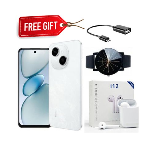 FLASH SALE DEALS!!! TECNO POP 9 128GB + 6(3+3)GB 4.5G Fast Network 6.6" 120Hz Dual Speakers IP54 Waterproof 13MP 5000mAh Type-C Android 14 Dual SIM Smart Phones +FREE SMARTWATCH+EARPODS