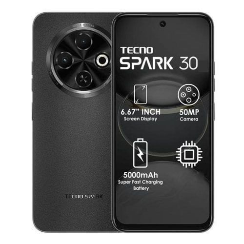 ORIGINAL TECNO SPARK 30 256GB +8GB(+8GB Extended RAM) 6.78" SONY IMX682 64MP Camera MTK Helio G91 IP64 Waterproof 5000mAh Smart Phones 4G-Dual SIM Side Fingerprint phone