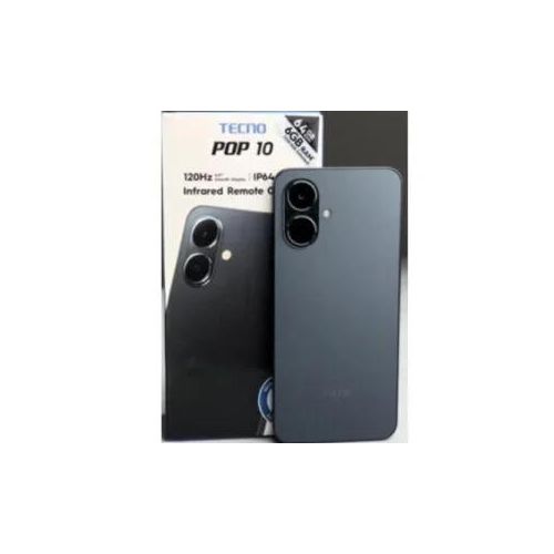 Tecno POP 10 64GB ROM + 6GB RAM (3+3GB EXTENDED)6.67 inch FHD 5000mAh Battery 13MP Main Camera Dual SIM 4.5G FAST NETWORK Android 15 (Go Edition) Mobile Phones Smartphone