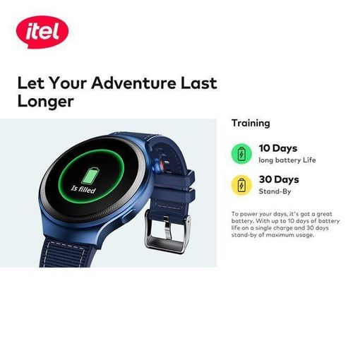 Itel Smart Watch Edge R1 Pro O43, 1.43"AMOLED, IP68 Fast Charging, 300mAh.manages all calls and notifications . has a clear BT call . can withstand power for a long period of time upto 30 days