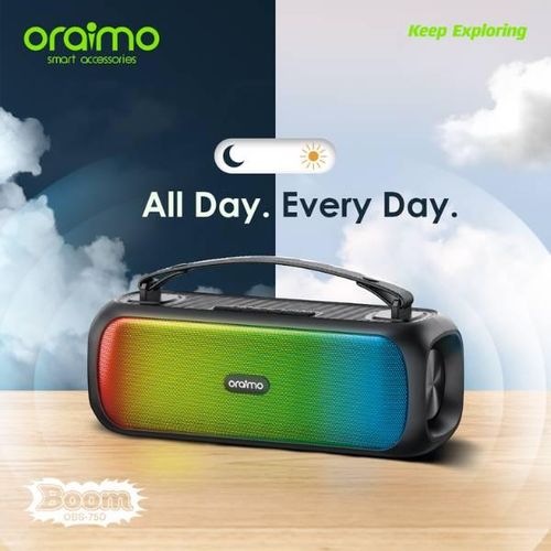 Oraimo OBS-75D Boom Powerful Sound Massive Bass Dynamic Light Effects Portable Wireless Speaker