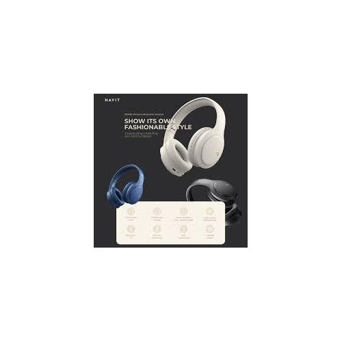 Havit H630BT PRO Active Noise Cancelling Headphones Foldable Over Ear ANC Headset Handsfree Comfortable Travel Wireless Headsets