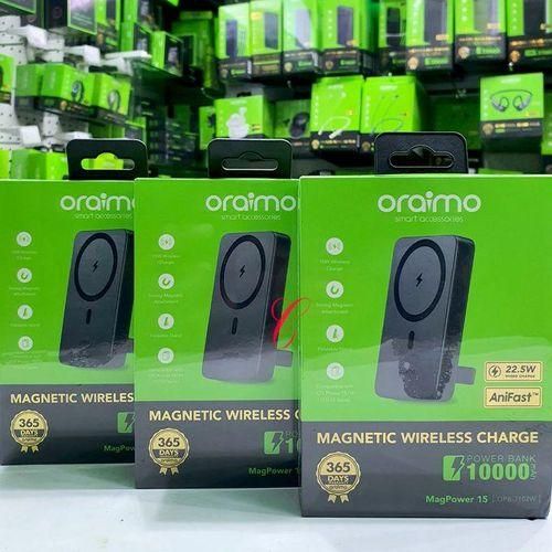 Oraimo MagPower 15 10000mAh Magnetic Wireless Power Bank, 15W Fast Charge, USB-C PD, Foldable Stand, MagSafe Compatible Portable Charger Kenya