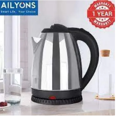 AILYONS 1.8 L Electric Kettle Water Heater & Boiler Jug- coil less water kettle heating jug silver offer limited stock