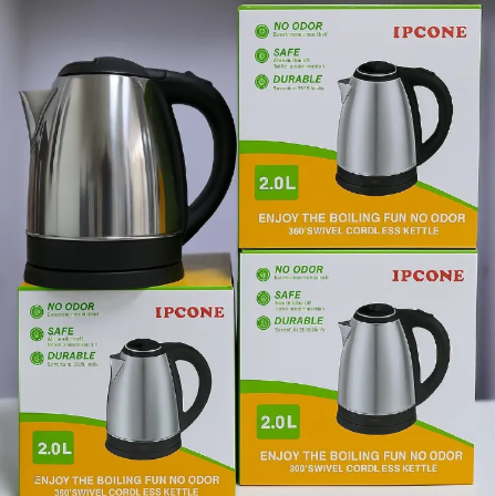 IPCONE 2.0L Electric Cordless Kettle – Fast, Sleek & Effortless!
Boil water in style with the IPCONE 2.0L cordless kettle! Featuring rapid heating, a spacious 2.0L capacity