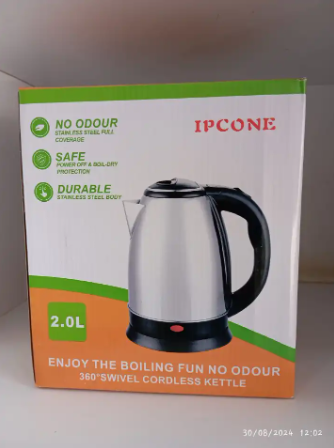 IPCONE 2.0L Electric Cordless Kettle – Fast, Sleek & Effortless!
Boil water in style with the IPCONE 2.0L cordless kettle! Featuring rapid heating, a spacious 2.0L capacity