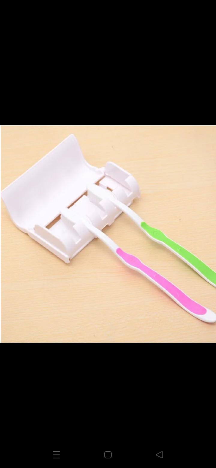 Automatic toothpaste Dispenser wall mount Bathroom accessories Toothpaste squezer and Tooth Brush holder storage
