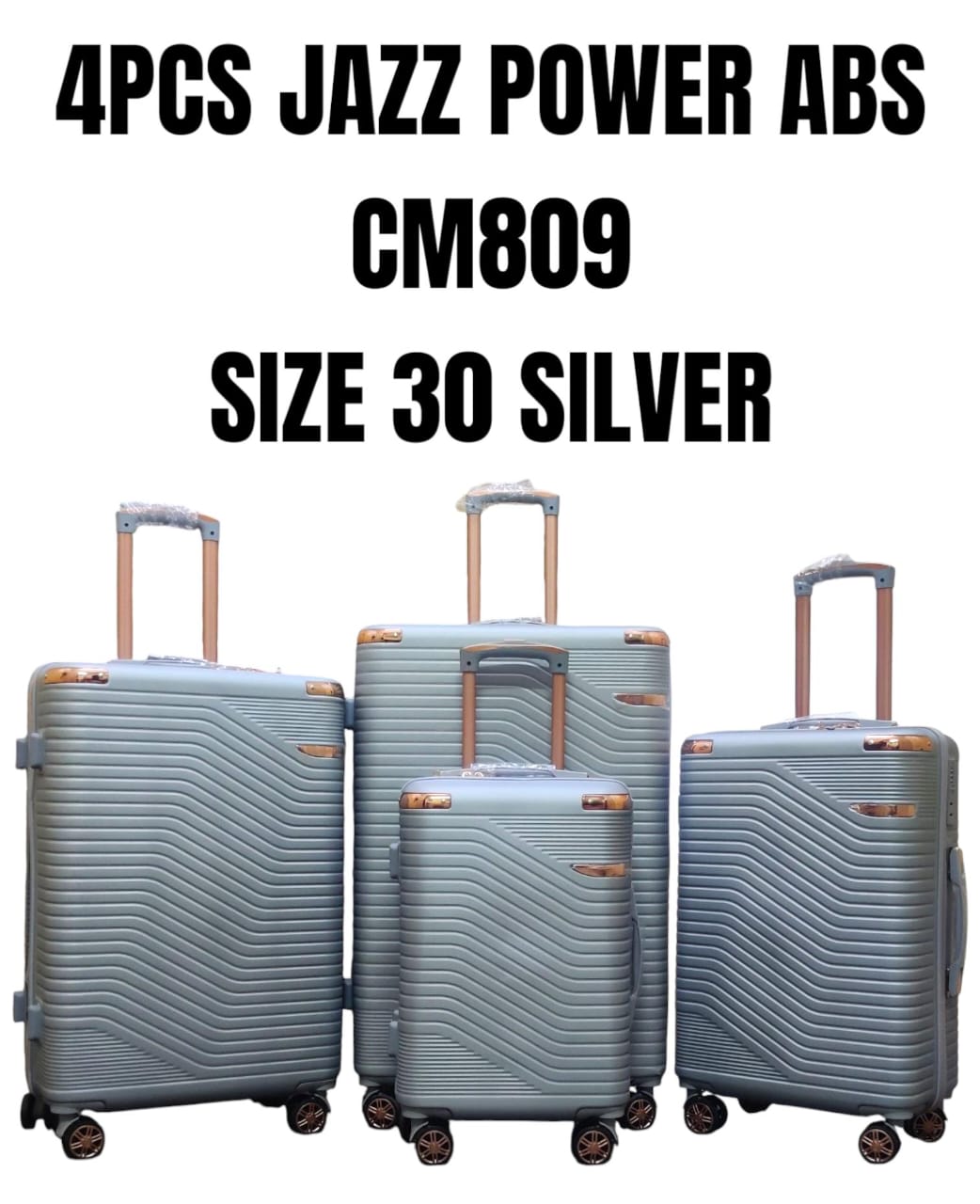 4pcs JAZZ POWER ABS Luggage Set
✨ Travel smart. Travel strong.
📏 Size: 30
Travel with confidence using the JAZZ POWER 4-Piece ABS Luggage Set, designed for strength, style, and smooth mobility. Built