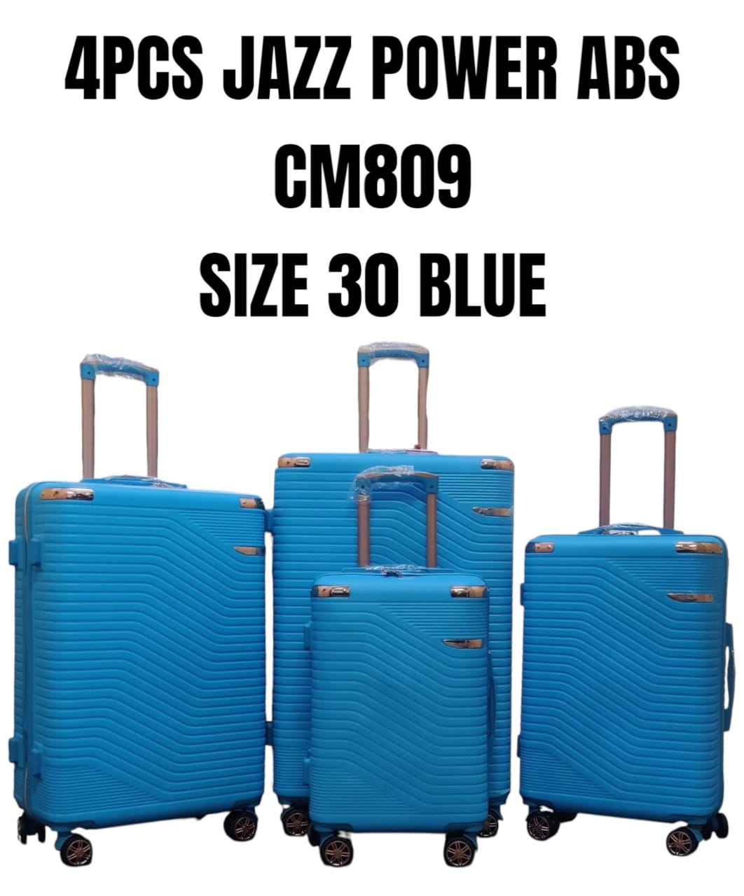 4pcs JAZZ POWER ABS Luggage Set
✨ Travel smart. Travel strong.
📏 Size: 30
Travel with confidence using the JAZZ POWER 4-Piece ABS Luggage Set, designed for strength, style, and smooth mobility. Built