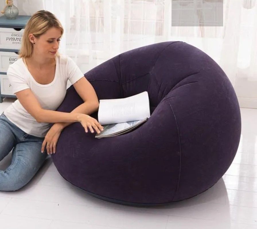 large lazy inflatable sofa seat/ Inflatable Bean Bag with free pump