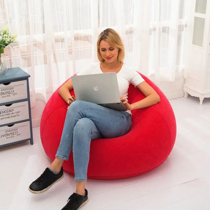 large lazy inflatable sofa seat/ Inflatable Bean Bag with free pump