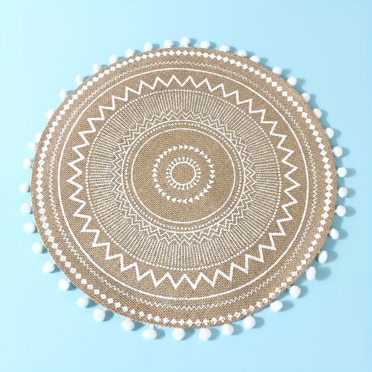 New design-Elegant African print Heavy Cotton fabric table mats