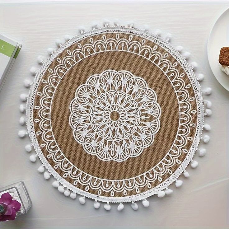 New design-Elegant African print Heavy Cotton fabric table mats
