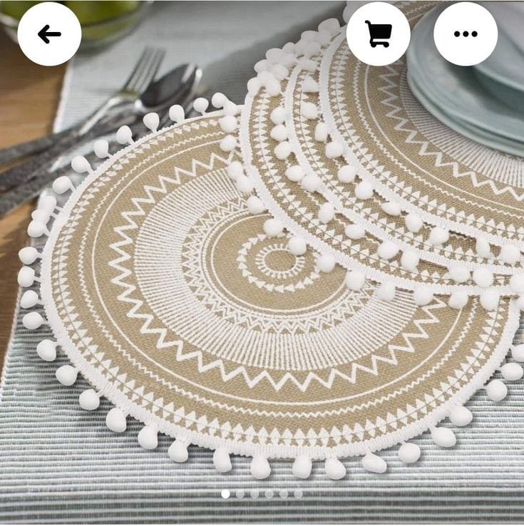 New design-Elegant African print Heavy Cotton fabric table mats
