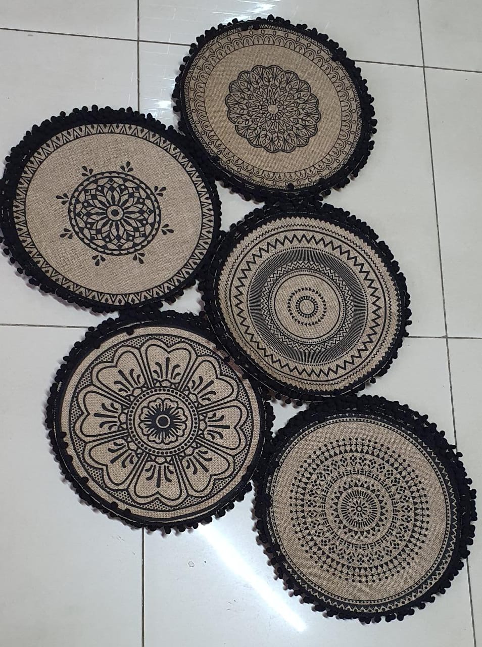 New design-Elegant African print Heavy Cotton fabric table mats