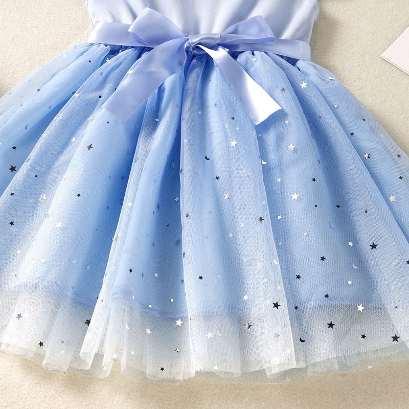 Toddler Girls Tulle Dress Ruffle Sleeveless Summer Baby Girl Fashion Tutu Dresses pink 90cm