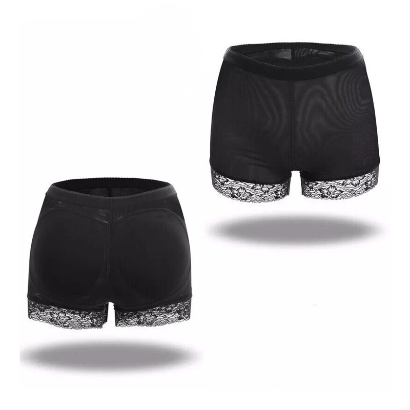 Women's Clothing Bottoms Shorts Butt lifting pants, bottoming buttocks enlargement, fake butt underwear, body shaping boxer tummy control pants Black L